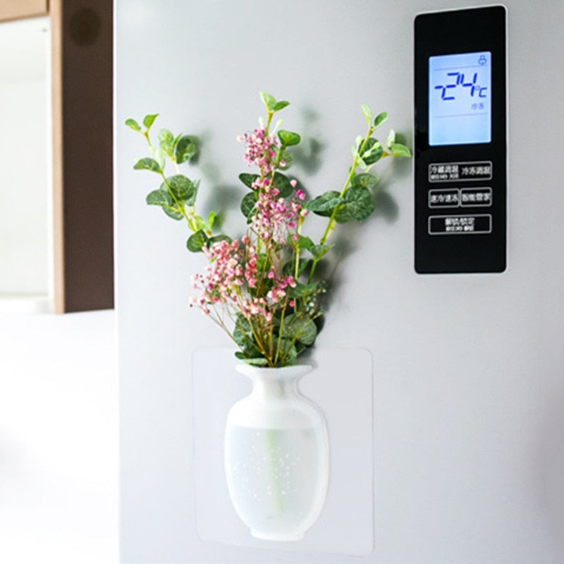 Silicone Sticky Wall Magic Plant Vase