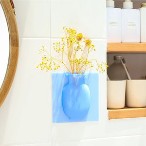 Silicone Sticky Wall Magic Plant Vase