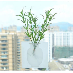 Silicone Sticky Wall Magic Plant Vase