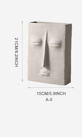 Human Face Decoration Vase