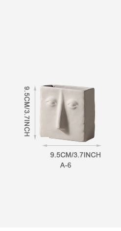 Human Face Decoration Vase