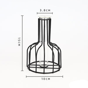 Lantern-shaped Iron Glass Vase