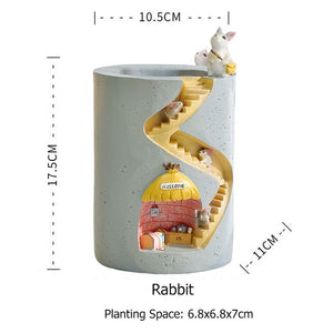 Creative Animal Resin Flowerpot