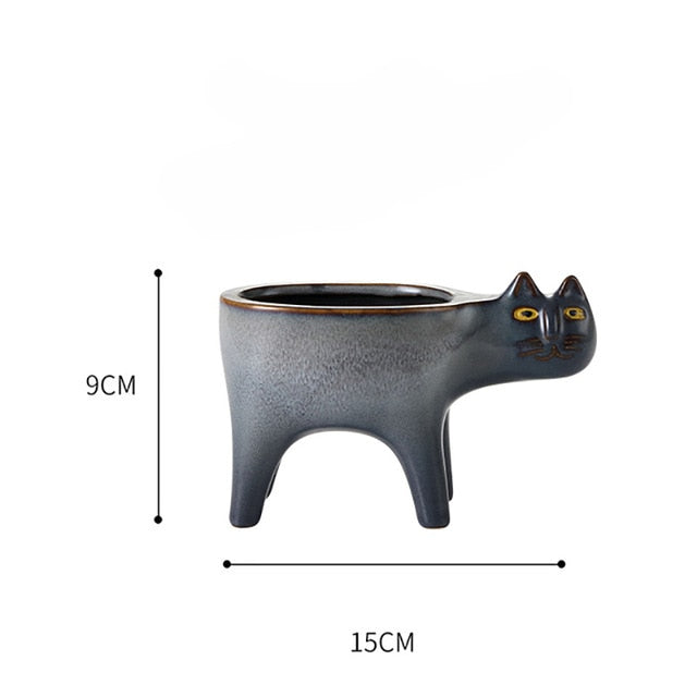 Cute Cat Tail Flowerpot