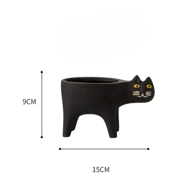 Cute Cat Tail Flowerpot