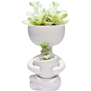 Humanoid Ceramic Flowerpot