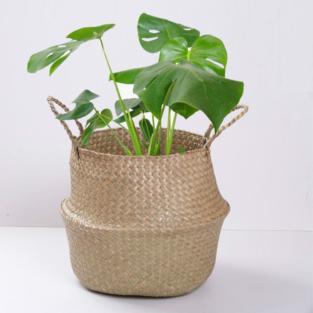 Handmade Bamboo Wicker Rattan Basket