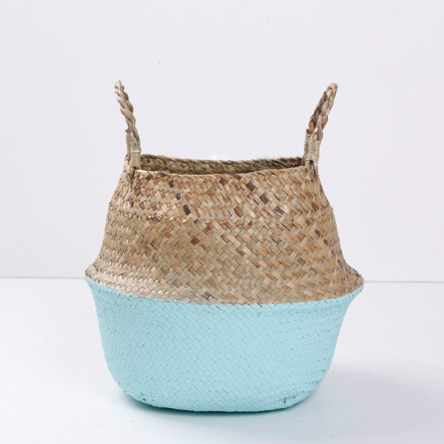 Handmade Bamboo Wicker Rattan Basket