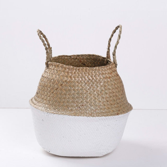 Handmade Bamboo Wicker Rattan Basket