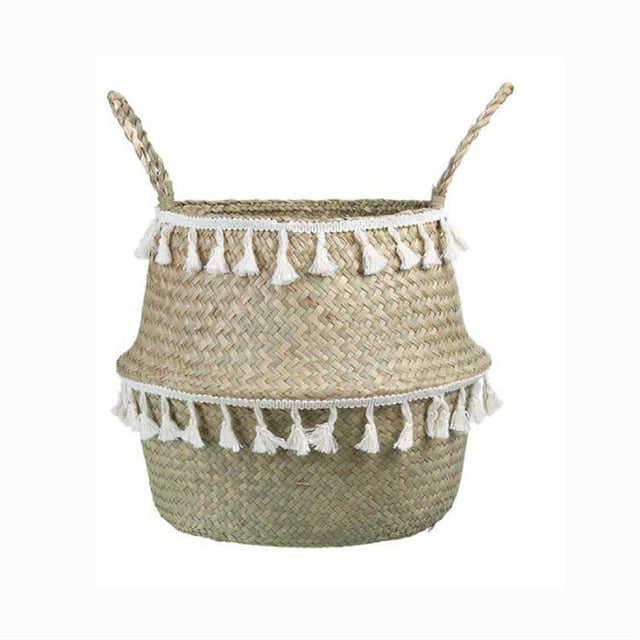 Handmade Bamboo Wicker Rattan Basket