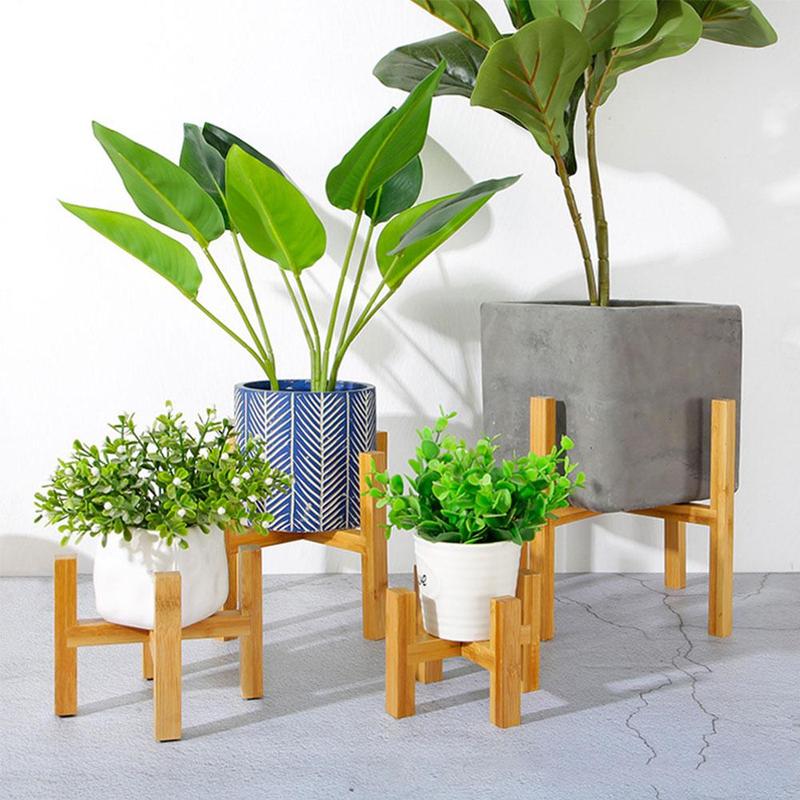 Wooden Four-legged Flower Stand