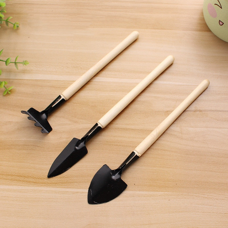 Mini Spade Shovel Wooden Handle Gardening Tools