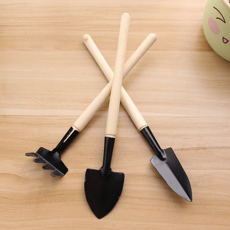 Mini Spade Shovel Wooden Handle Gardening Tools