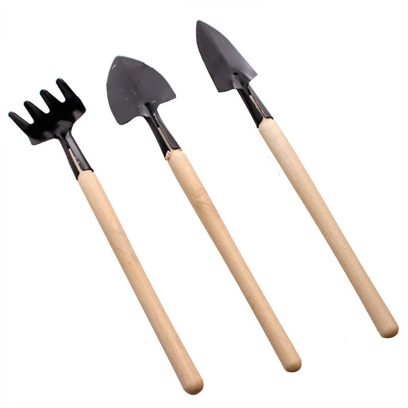 Mini Spade Shovel Wooden Handle Gardening Tools