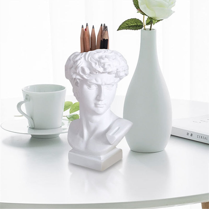 Creative David Sculpture Resin Vase