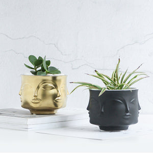 Muse Face Ceramic Vase