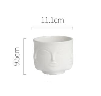 Muse Face Ceramic Vase