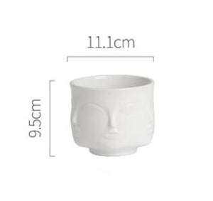 Muse Face Ceramic Vase