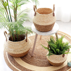 Mrosaa Foldable Natural Flower Pot