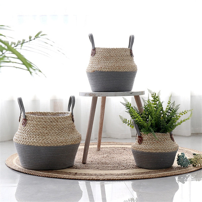 Mrosaa Foldable Natural Flower Pot