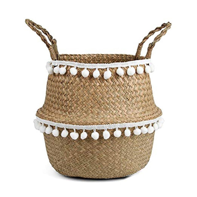 Macrame Wicker Basket