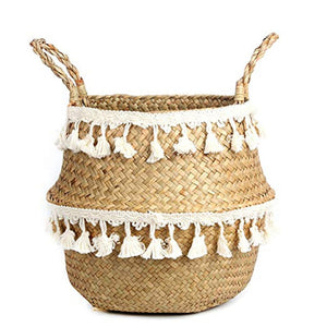 Macrame Wicker Basket