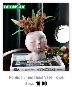 Resin Sculpture Human Face Flower Pot