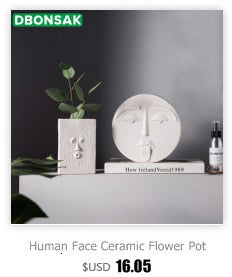 Resin Sculpture Human Face Flower Pot